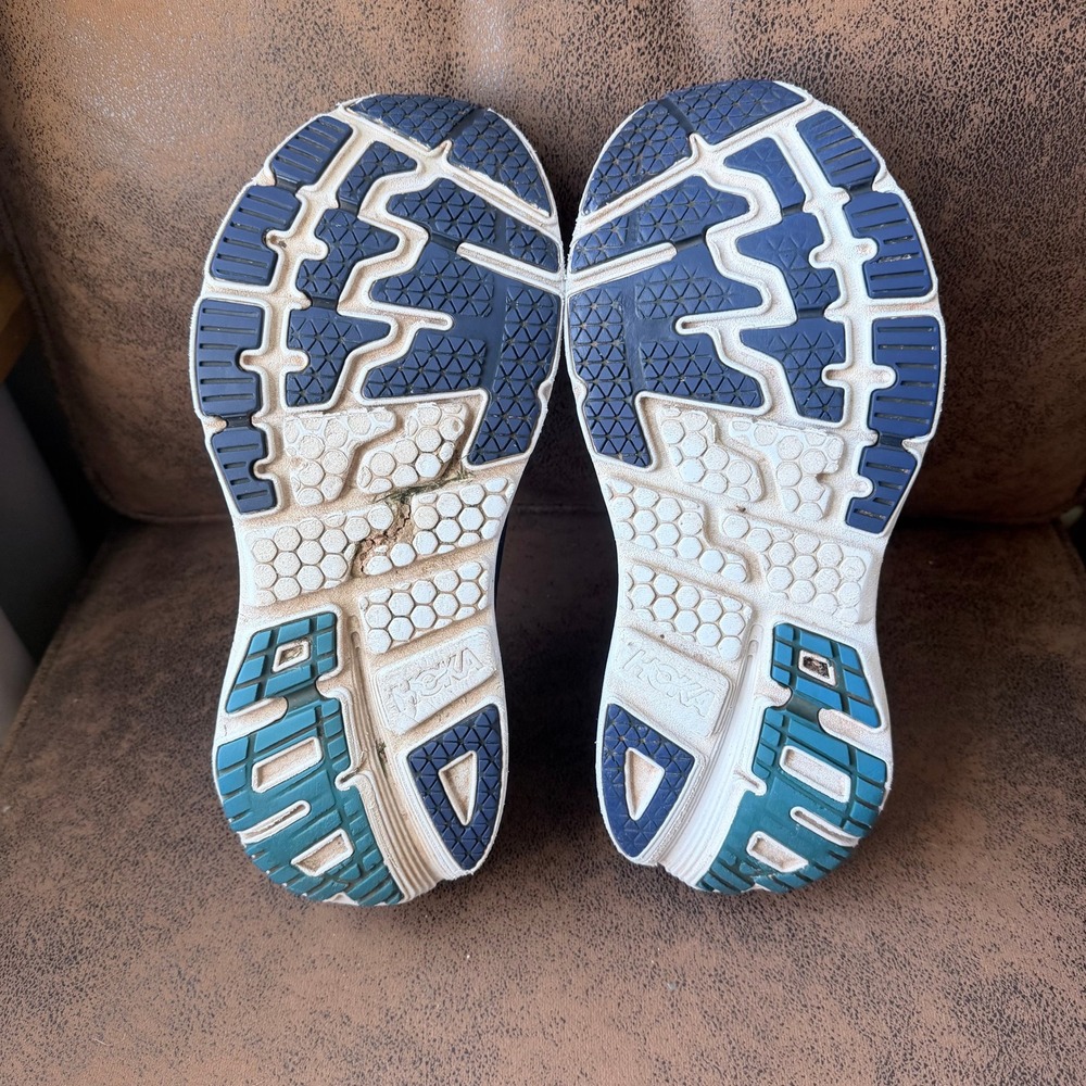 Hoka One One Bondi 5 Mens Running Shoes Blue Activewear 1014757 BTWH Size 13 - Picture 7 of 8